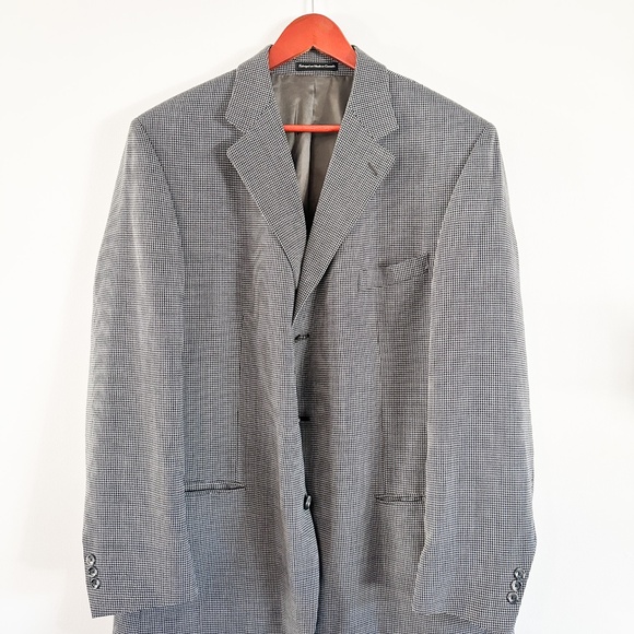 Lineage Virgin Wool Men's Blazer 46 Tall | Vintage Men's Blazer - Picture 2 of 6